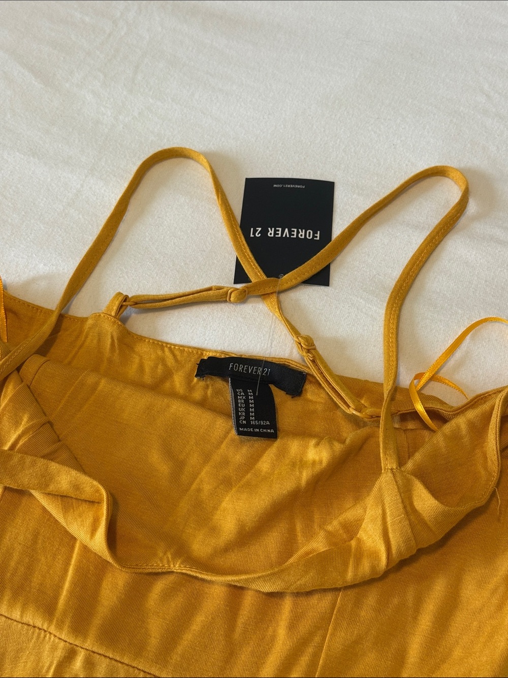 Forever 21 Spaghetti Strap Mini Dress Duo in Blue and Mustard - Picture 6 of 7